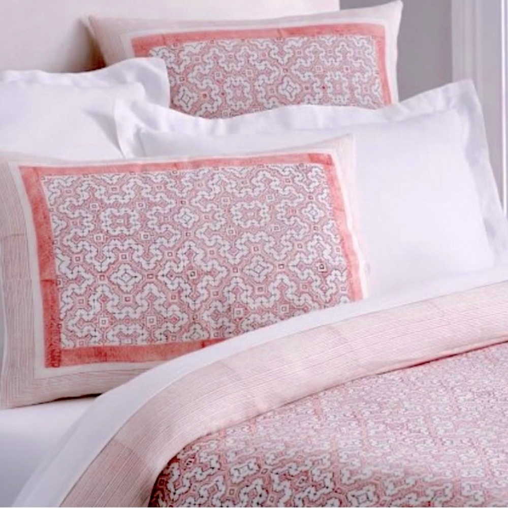 New Pottery Barn “Sasha” Full/Queen Duvet set with two standard Shams.